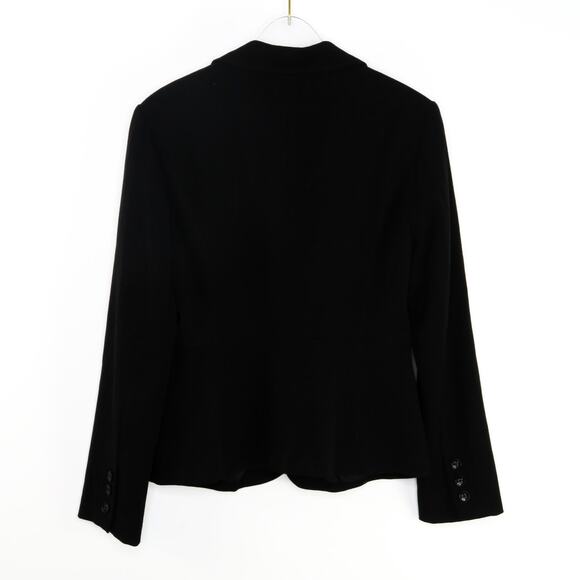 Charter Club Black Formal Blazer Jacket 6 Petite Classic Fitted Professional - Picture 3 of 5